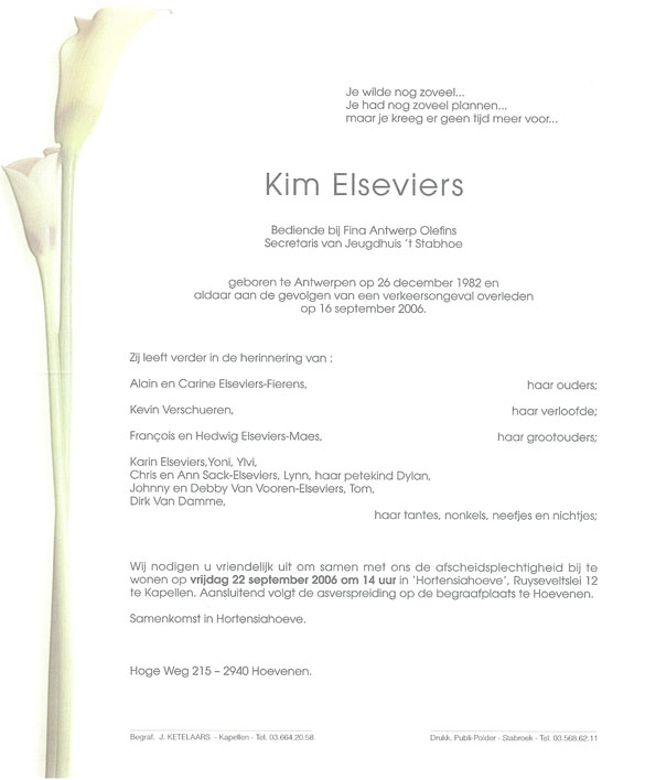 Overlijdingsacte KIM